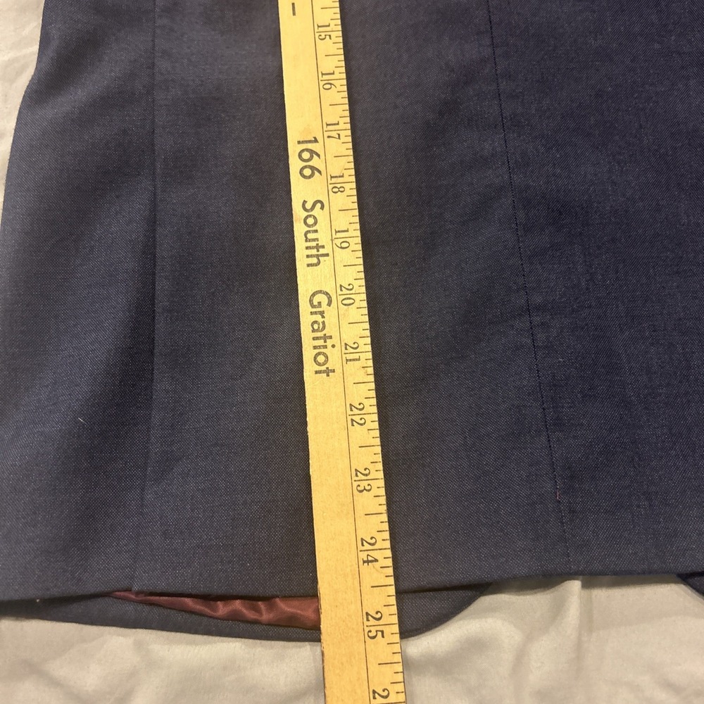 Joseph Abboud Blazer Jacket Kids Size 10 Blue Red Liner 2 Button Polyester Blend - Picture 9 of 10